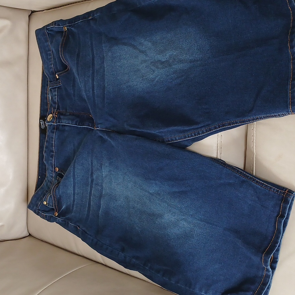 Women's blue jeans shorts